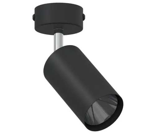 Griestu Prožektors 1 Pavediena Regulējams Melnais Gu10 Vidaxl