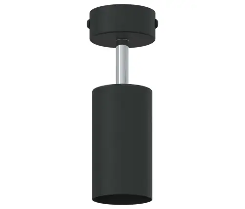 Griestu Prožektors 1 Pavediena Regulējams Melnais Gu10 Vidaxl