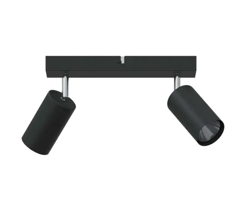 Griestu Prožektors 2 Veidu Regulējams Melns Gu10 Vidaxl