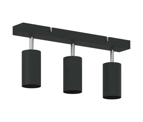 Lae Kohtvalgusti Prožektoritega Must 38 X 6 X 16 Cm Metall