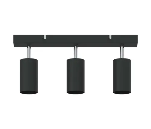 Lae Kohtvalgusti Prožektoritega Must 38 X 6 X 16 Cm Metall