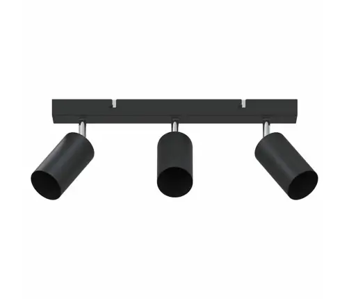 Lae Kohtvalgusti Prožektoritega Must 38 X 6 X 16 Cm Metall