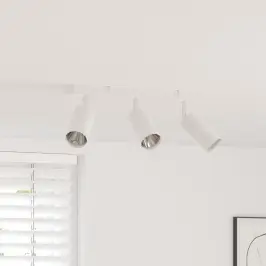 Griestu Prožektors Balts 38 X 5,5 X 16,5 Cm Metāla Vidaxl