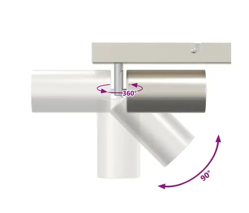 Lubų Prožektorius Nikelio 38 X 5,5 X 16,5 Cm Metalas