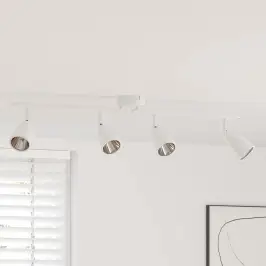 Lae Kohtvalgusti Prožektoritega Valge 25.5 X 8 X 16 Cm Metall