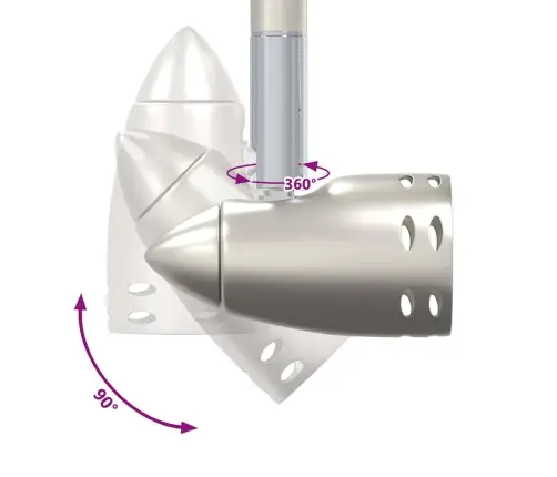 Lubų Prožektorius Matinis Nikelis 27 X 14 X 12 Cm Plienas