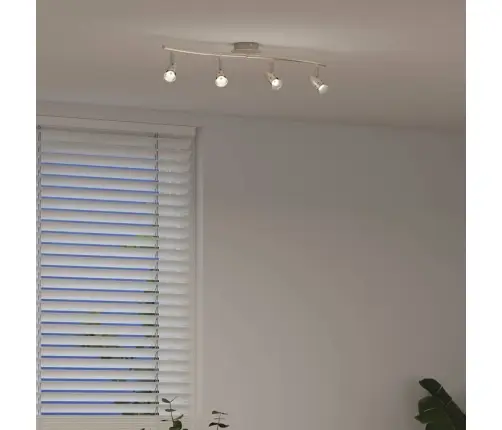 Vidaxl Griestu Prožektors 4 Veidu Regulējamam Matētam Niķelim Gu10