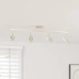 Griestu Prožektors Niķelis 27 X 10 X 12 Cm Metāla Vidaxl