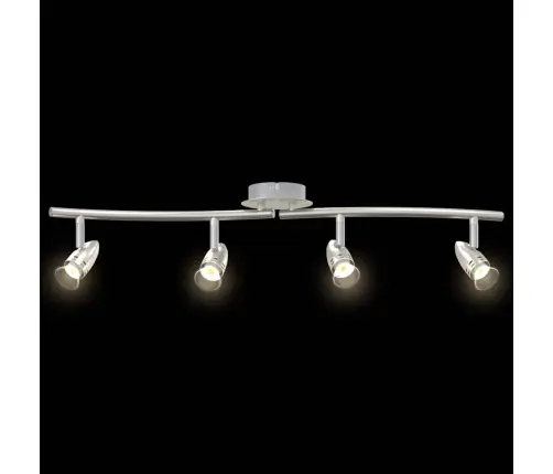 Vidaxl Griestu Prožektors 4 Veidu Regulējamam Matētam Niķelim Gu10