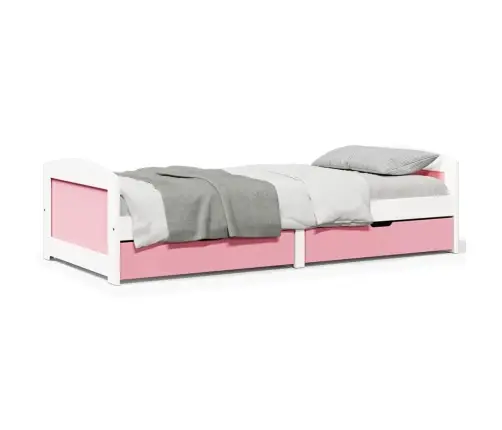 2 Sahtliga Päevavoodi Ilma Madratsita Valge Ja Roosa 90X200 Cm