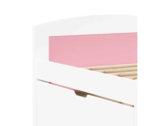 5 Sahtliga Päevavoodi Ilma Madratsita Valge Ja Roosa 90X200 Cm