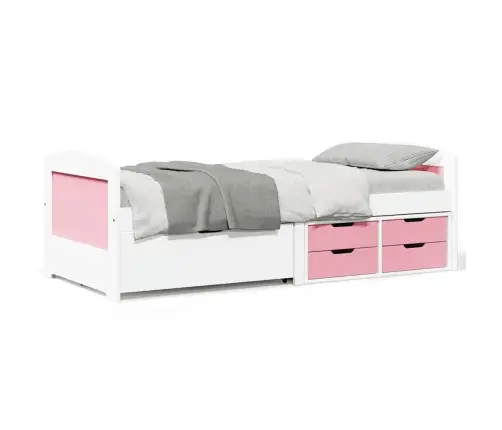 5 Sahtliga Päevavoodi Ilma Madratsita Valge Ja Roosa 90X200 Cm