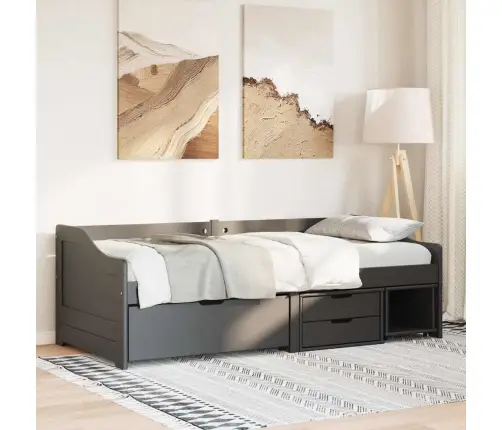 Dienas Gulta Irun, 3 Atvilktnes Bez Matrača, 90X200 Cm Vidaxl