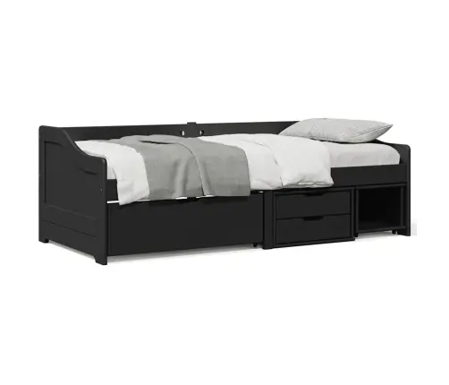 Dienas Gulta Irun, 3 Atvilktnes Bez Matrača, 90X200 Cm Vidaxl