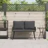 Sodo Suolas Su Pagalve Pilka 114 X 64 X 78Cm Metalas