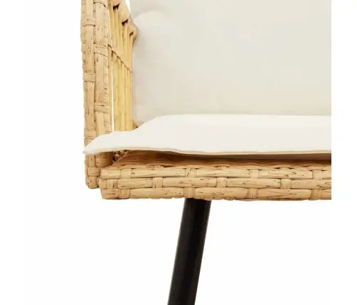 Dārza Soliņš Dabisks 114X64X78 Cm Poliestera Rotangpalma Vidaxl