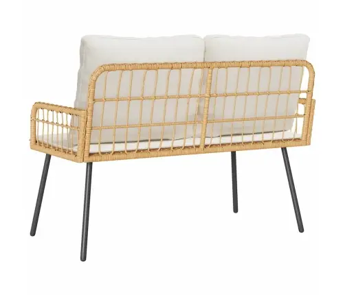 Dārza Soliņš Dabisks 114X64X78 Cm Poliestera Rotangpalma Vidaxl