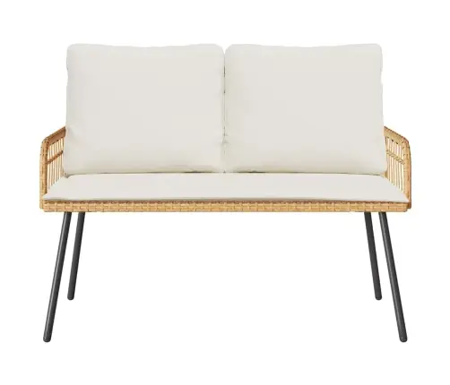 Dārza Soliņš Dabisks 114X64X78 Cm Poliestera Rotangpalma Vidaxl