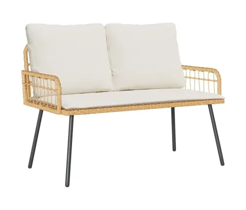 Dārza Soliņš Dabisks 114X64X78 Cm Poliestera Rotangpalma Vidaxl