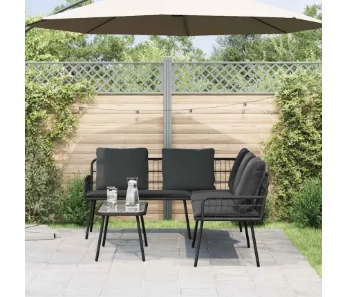 L Formas Dīvāns Melns 231X173X78 Cm Polietilēna Rotangpalma Vidaxl L Formas Dīvāns Melns 231X173X78 Cm Polietilēna Rotangpalma Vidaxl