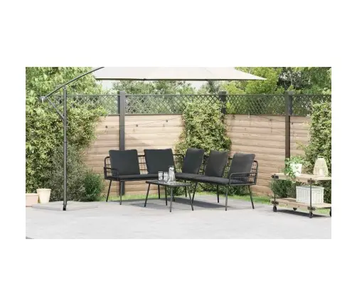 L Formas Dīvāns Melns 231X173X78 Cm Polietilēna Rotangpalma Vidaxl L Formas Dīvāns Melns 231X173X78 Cm Polietilēna Rotangpalma Vidaxl