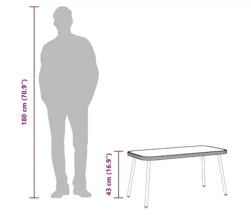 Kohvilaud Must 90 X 45 X 43 Cm Polürotang Ja Klaas