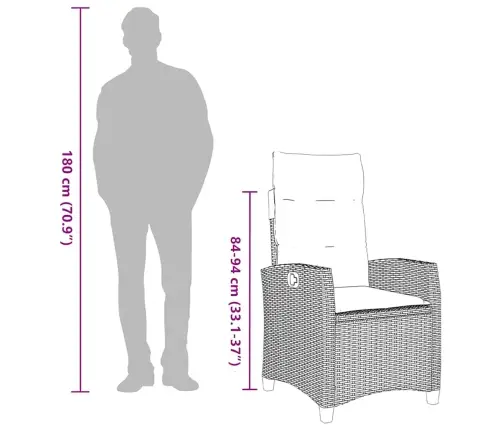 Allalastava Seljatoega Aiatool, Külglauaga, Must, Polürotang