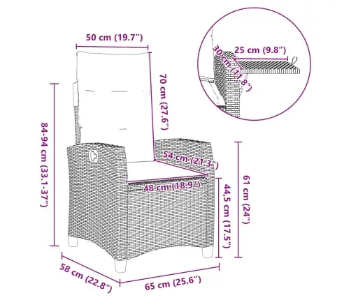 Allalastava Seljatoega Aiatool, Külglauaga, Must, Polürotang