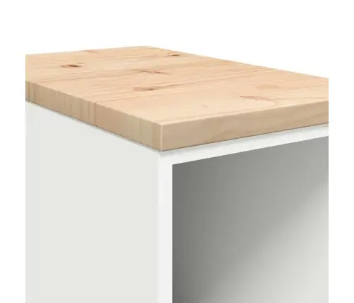 Garaažikapid 2 Tk, Valge, Tehispuit