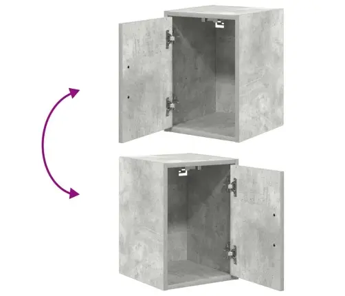 Garāžas Skapji, 2 Gab., Betona Pelēki, Inženierijas Koks Vidaxl