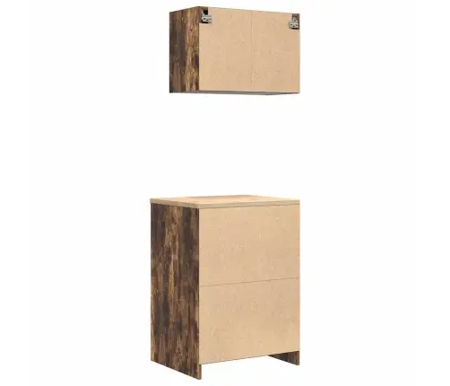 Garaažikapid 2 Tk, Suitsutatud Tamm, Tehispuit