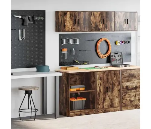 Garaažikapid 2 Tk, Suitsutatud Tamm, Tehispuit