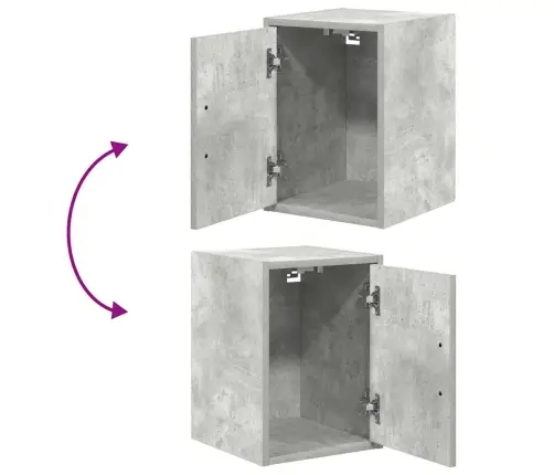 Garāžas Skapji, 2 Gab., Betona Pelēki, Inženierijas Koks Vidaxl