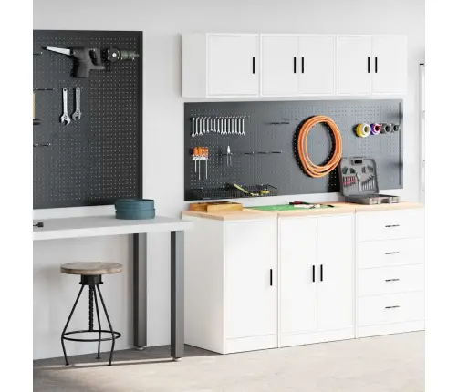 Garaažikapid 2 Tk, Valge, Tehispuit