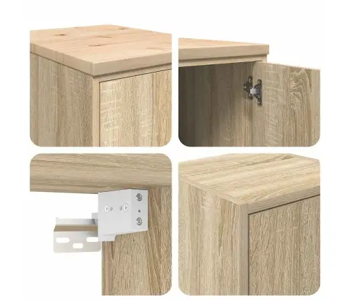 Garažo Spintos, 2Vnt., Ąžuolo, Mediena