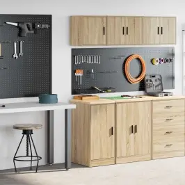 Garažo Spintos, 2Vnt., Ąžuolo, Mediena