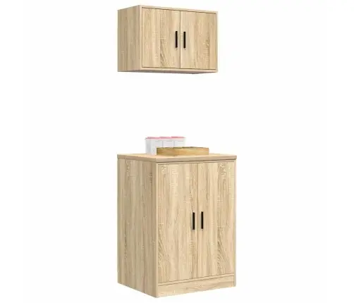 Garaažikapid 2 Tk, Sonoma Tamm, Tehispuit