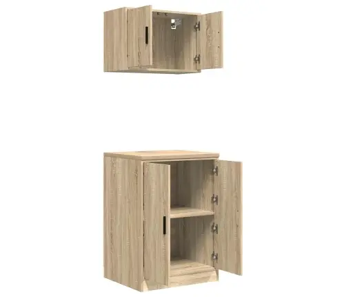 Garaažikapid 2 Tk, Sonoma Tamm, Tehispuit