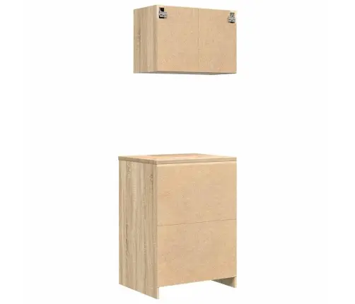 Garaažikapid 2 Tk, Sonoma Tamm, Tehispuit