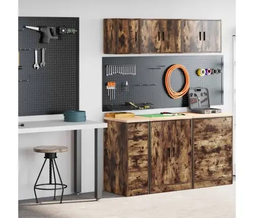 Garāžas Skapji, 2 Gab., Ozolkoka Krāsa, Inženierijas Koks Vidaxl