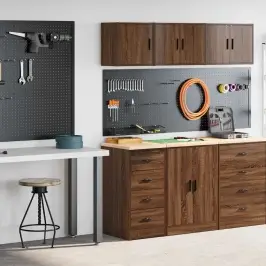 Garaažikapid 2 Tk, Pruun Tamm, Tehispuit