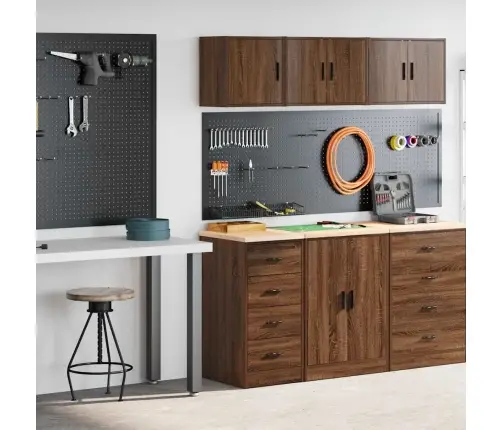 Garaažikapid 2 Tk, Pruun Tamm, Tehispuit