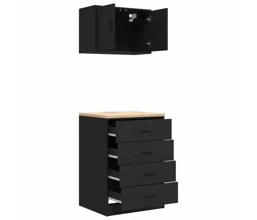 Garaažikapid 2 Tk, Must, Tehispuit