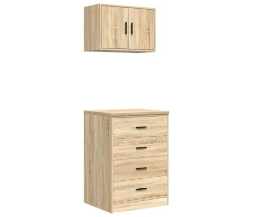 Garaažikapid 2 Tk, Sonoma Tamm, Tehispuit