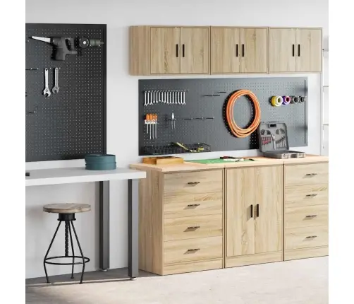 Garaažikapid 2 Tk, Sonoma Tamm, Tehispuit