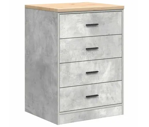 Garāžas Skapji, 2 Gab., Betona Pelēki, Inženierijas Koks Vidaxl