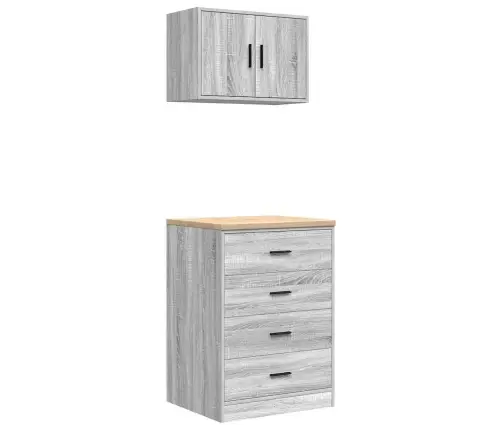 Garaažikapid 2 Tk, Hall Sonoma Tamm, Tehispuit