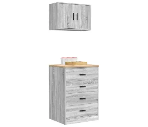 Garaažikapid 2 Tk, Hall Sonoma Tamm, Tehispuit