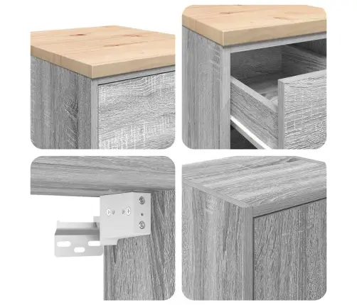 Garaažikapid 2 Tk, Hall Sonoma Tamm, Tehispuit