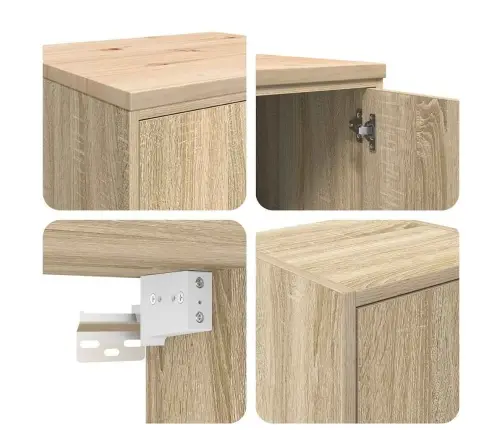 Garaažikapid 6 Tk, Sonoma Tamm, Tehispuit